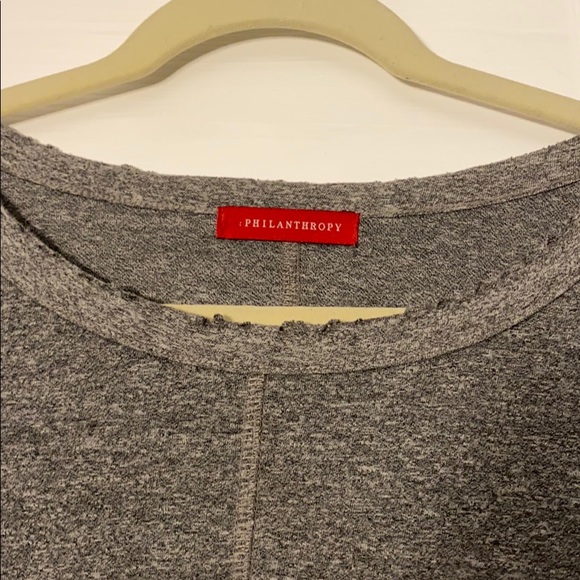 N:Philanthropy Grey Distressed Long Sleeve - Picture 6 of 7
